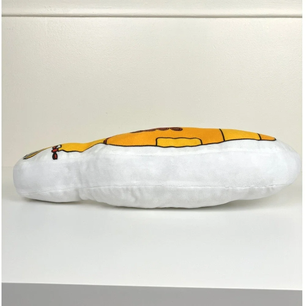 Beatles Yellow Submarine Plush Throw Pillow Decor Collectors
